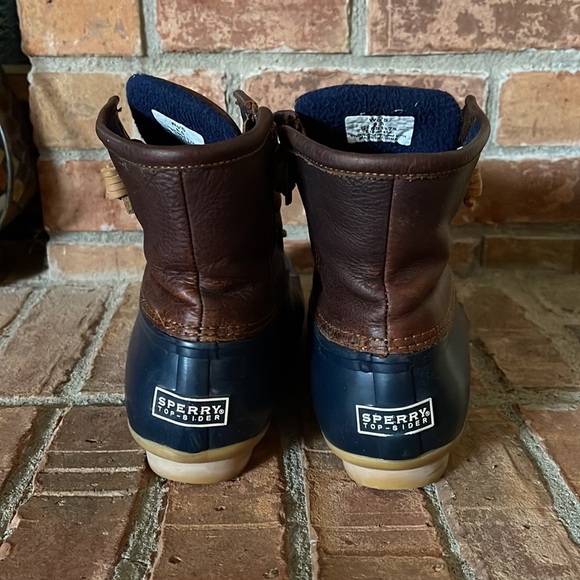 Sperry Top-Sider Leather Upper Saltwater Duck Booties - Picture 3 of 8